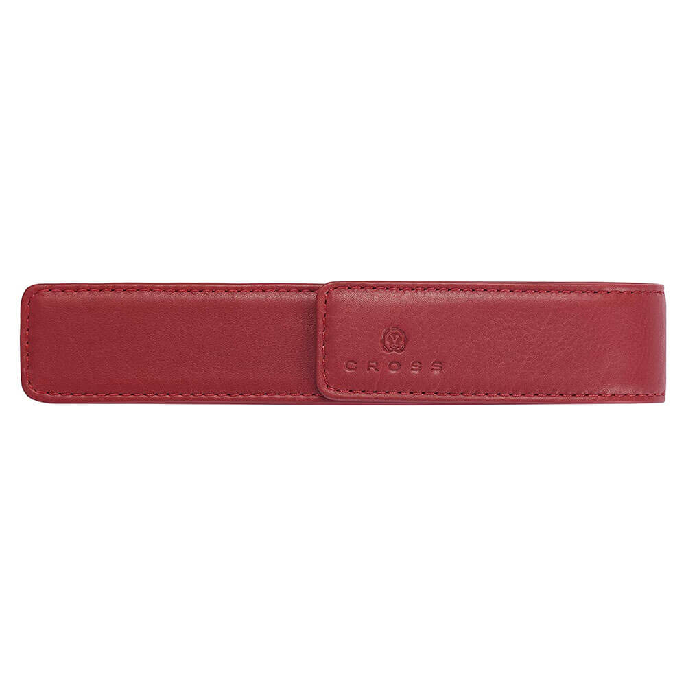 Cross Cross Leather Magnetic Single Pen Pouch