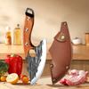 WXCOO Handmade Forged Kitchen Knife Fruit Slicing Utility Knife Specialized for Slaughtering Bone Removal Knife Kitchen Supplies