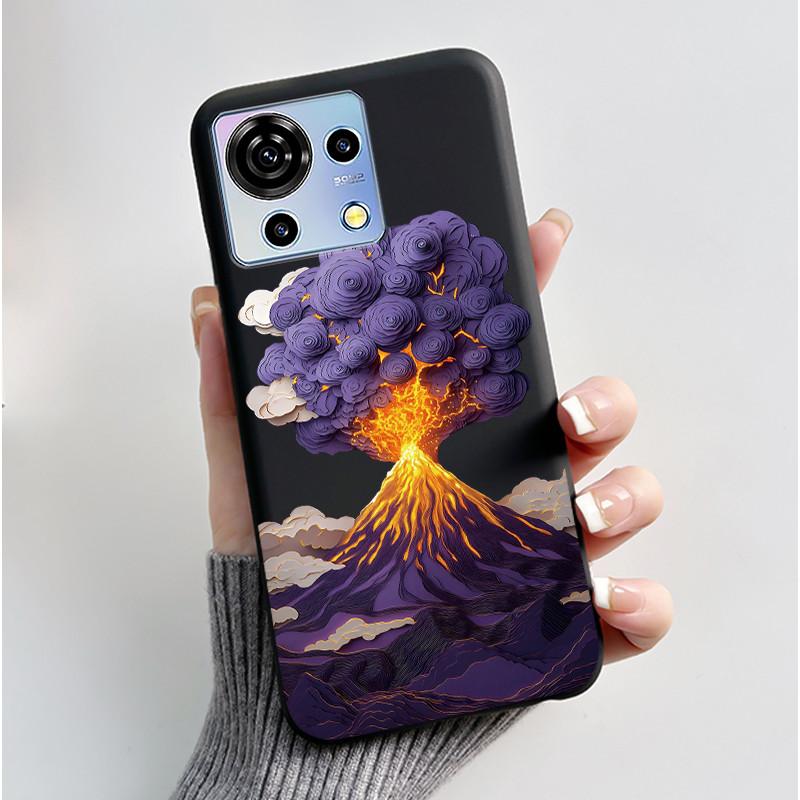 Süße Cartoon Hülle Für ZTE Blade V50 Vita 4G Bedruckte Schale Schutzhülle Weiches Silikon Schwarzes Gehäuse