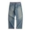 Summer Ultra-thin Five-bag Jeans for Men's Large Size Ice-sensing Narrow Version Pants