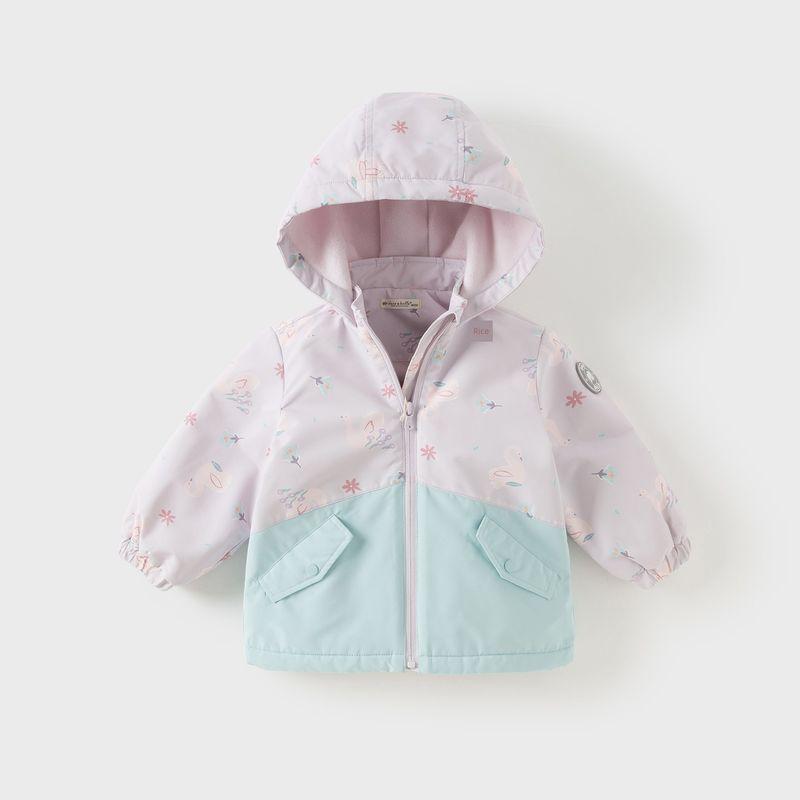 [Same Style as in the Mall] David Bella Kidsren's Three-Proof Jacket, Girls' Jacket, Baby Outdoor Windproof Jacket, Spring Clothing