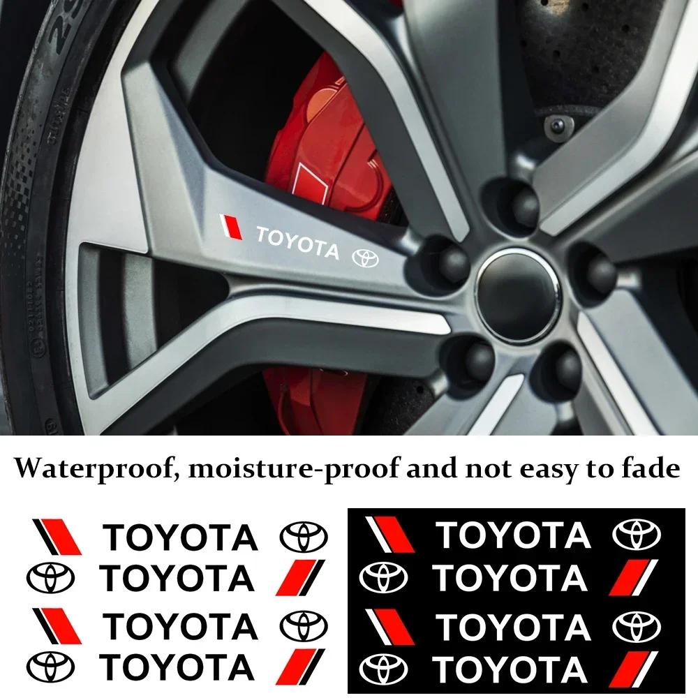 wqctu10 Car Door Handle Scratch Protection Sticker Door Handle Sticker Logo Style For Toyota C-hr Rav4 Yaris Hilux Prius Handle Sticker