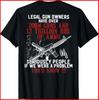 Legal Gun Owners Have Over 200m Guns (on Back) Black Cotton T-Shirt Unisex T-Shirt