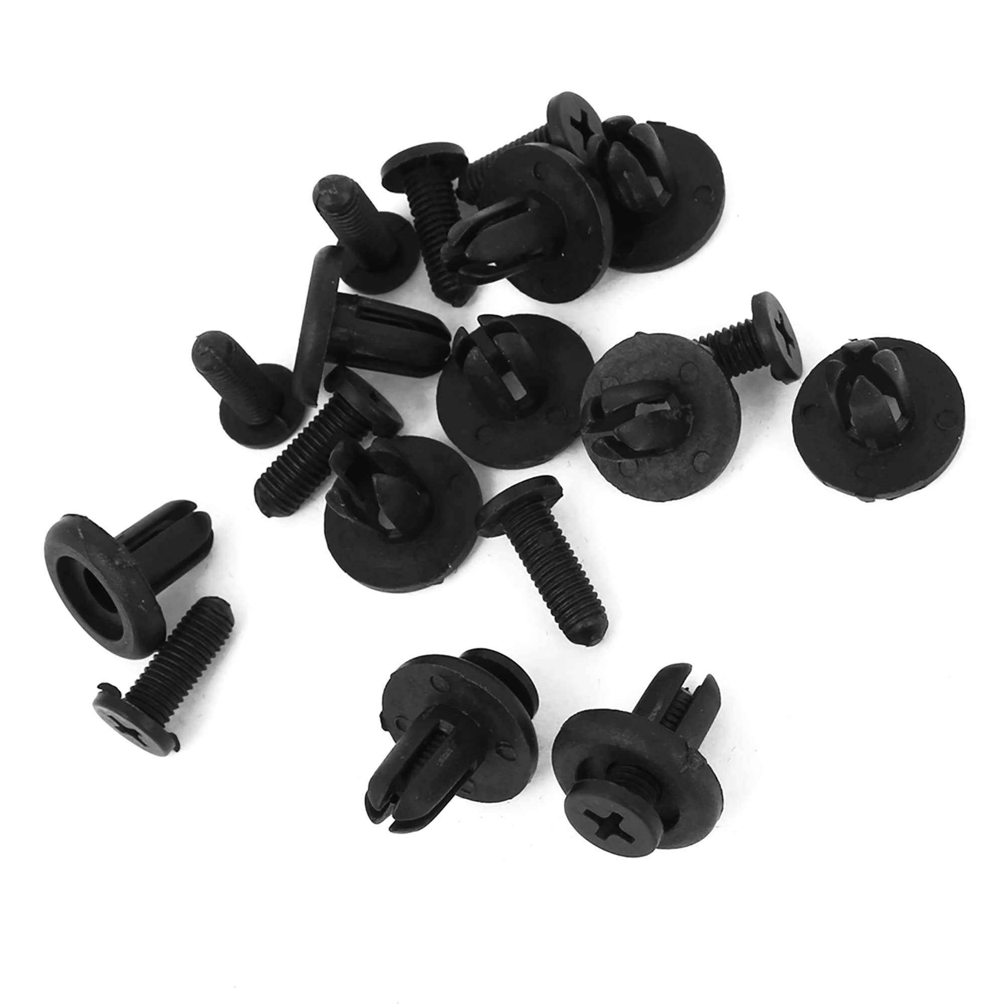 

uxcell Plastic Rivets Fasteners Push Type Fender Clips 7mm Holes 10pcs