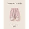 Insbobo Girls' Pants Children's Thickened Sweatpants 2025 Winter New Children's Clothing Baby Girl Fleece-Lined Long Pants