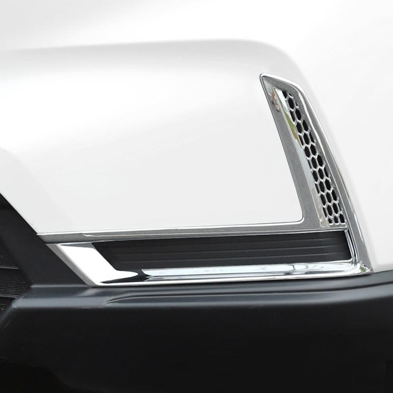 For Honda CRV CR-V  2024 Car Accessories ABS Plastic Front Fog Light Lamp Decor Cover Trim 2pcs