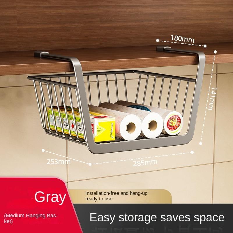 

Выдвижной ящик Подвесная сетчатая корзина Устойчивая кухонная выдвижная корзина Кухонные аксессуары Gray-Medium