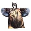 Ultra Plush Blanket Hoodie Owl Shape Wing Sleeve Flannel Microfiber Loose