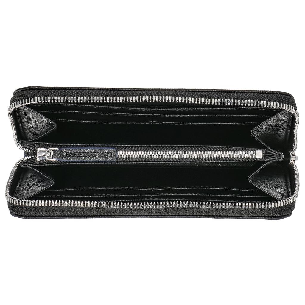 Emporio Armani Long Wallet YEME49Y731E 80001 Men's (Round Zipper) [Used]