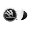 2025 New 4PCS 56mm Car Badge Wheel Center Cover Stickers Hub Caps Decal For Skoda Octavia Kodiaq Fabia Rapid Superb A5 A7 2 Kami