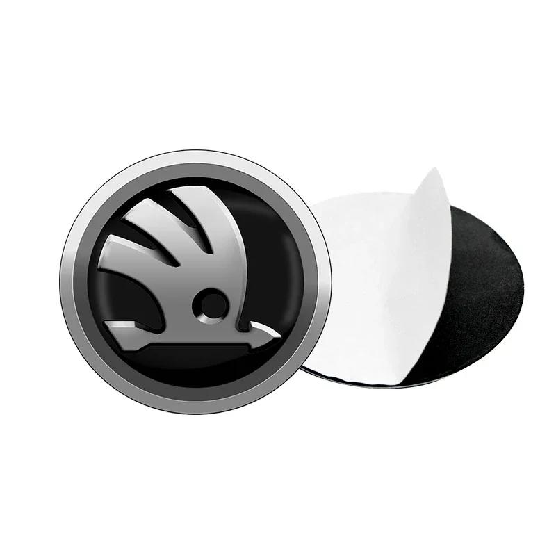 2025 New 4PCS 56mm Car Badge Wheel Center Cover Stickers Hub Caps Decal For Skoda Octavia Kodiaq Fabia Rapid Superb A5 A7 2 Kami