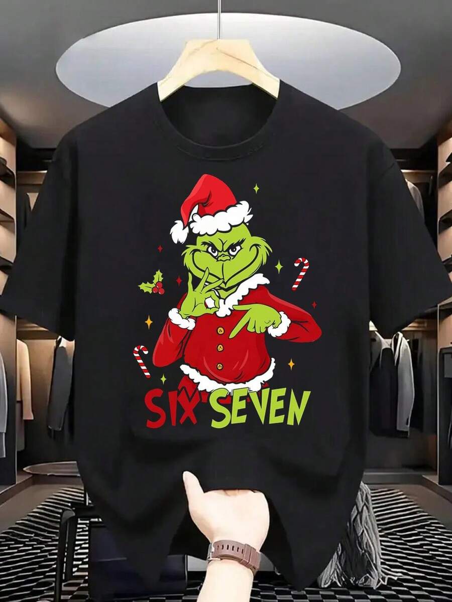 6 7 Meme Grinchs Unisex T-Shirt XL