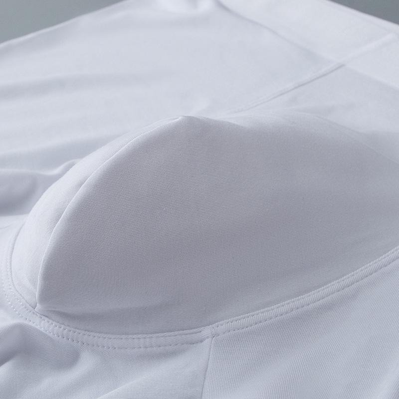 Pánské modální bezešvé bílé boxerky, antibakteriální a prodyšné, mládežnický styl, balení 60 kusů