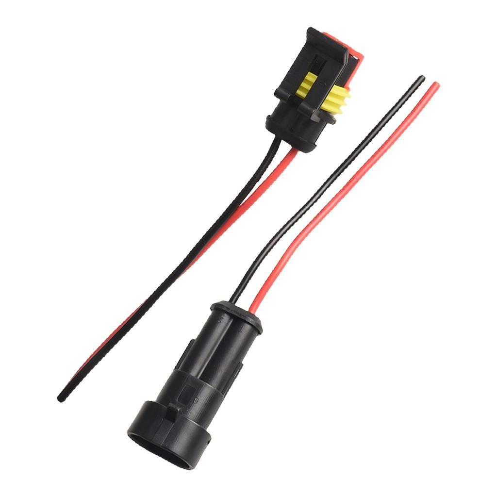 5Sets 2 Pin Way Electrical Wire Connector Automotive Male Female Electrical Connectors Quick Disconnect Wire Connectors