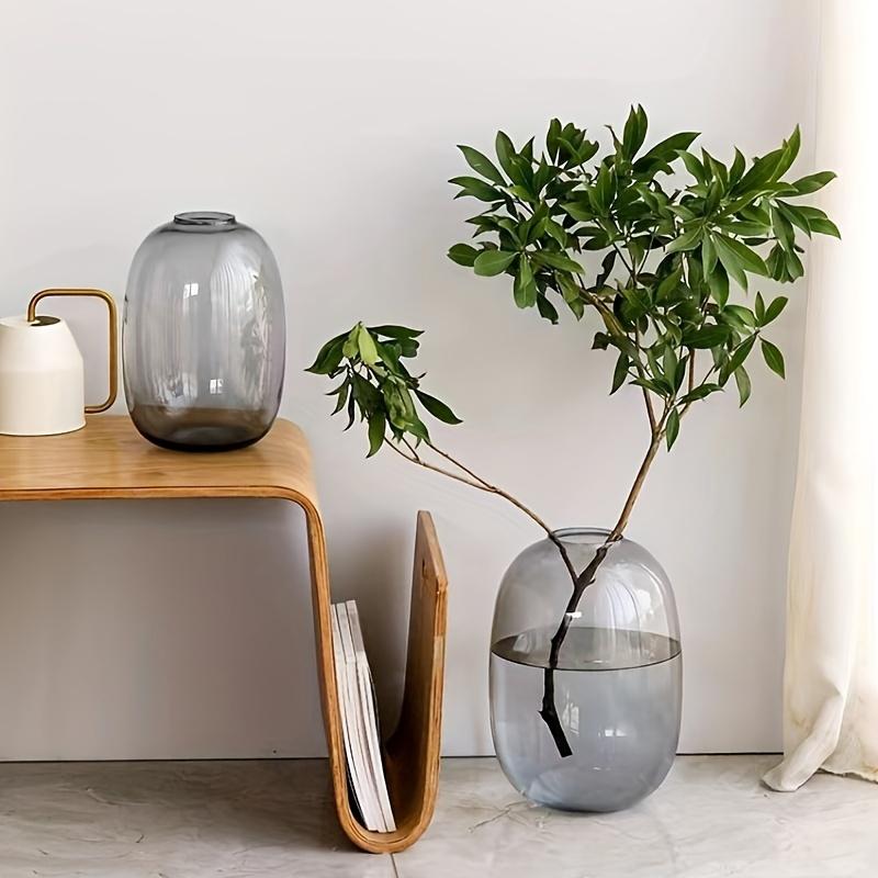 Minimalist Elegant Glass Vase - Perfect for Living Room Decor & Hydroponic Arrangements for Fresh Flowers