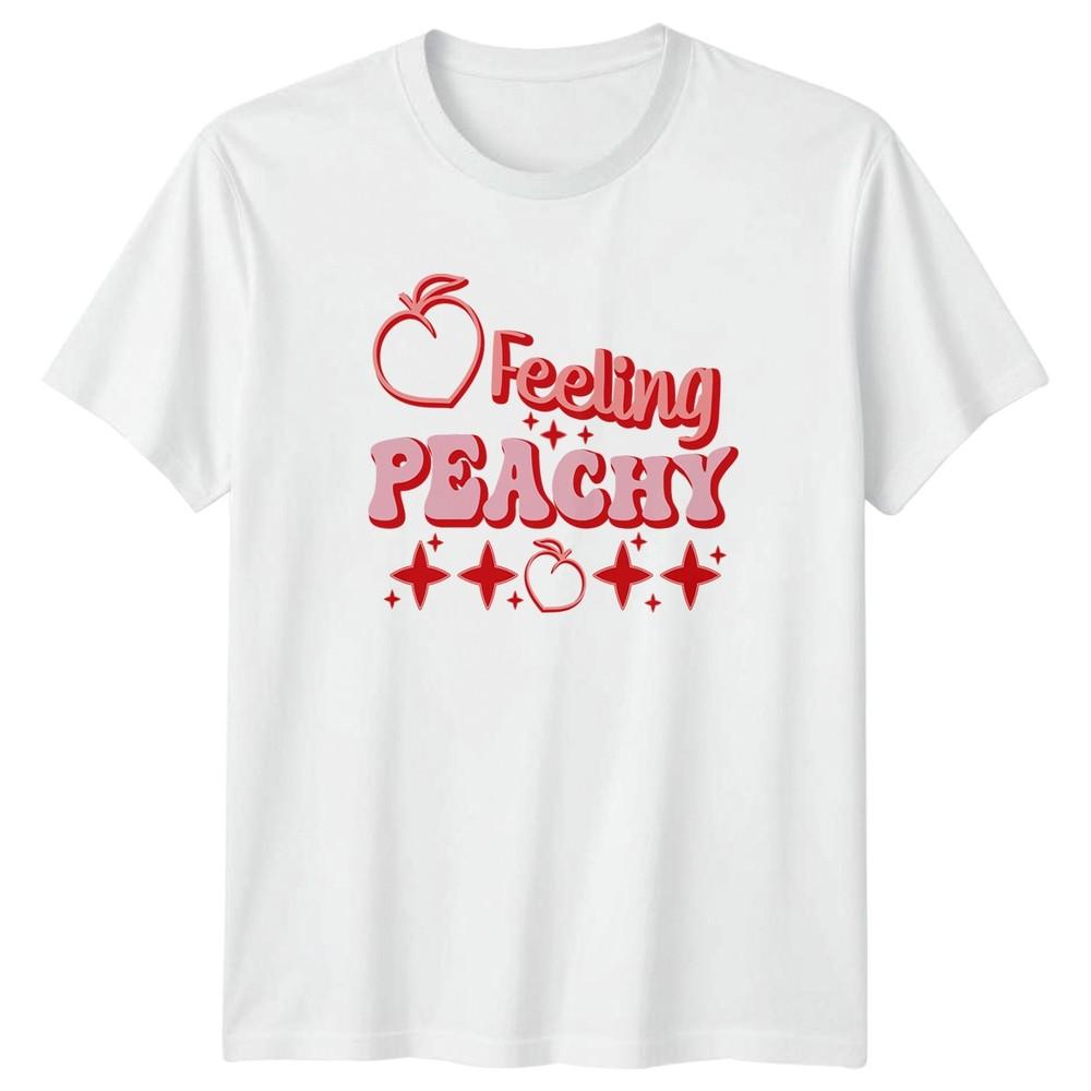 Feeling Peachy Unisexs TShirt Retro Aesthetic Lifestyle Birthday Gift For Her S