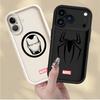 Weiche Hülle für iPhone XR 15 16 14 Plus 16e XS Max 13 12 11 Pro Max 17 Air Marvel Sipider Man Ironman