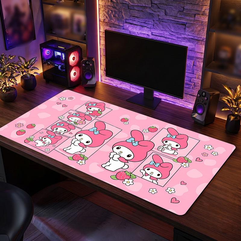 Big Mouse PadMy Melody Extended Soft Desk Mat Gaming Office Computer Table Decor Mat