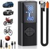 High Power Explosive Battery Car Tire Inflator 60L/min Bicycle Air Injector Portable Digital Compressor Electric Inflator with LED Light