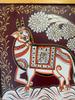 Painted Wooden Cow Wall Hanging: Indian Handicraft Decor