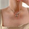 Pendant Necklace Women Short Stainless Steel Pendant Choker Neck Chain Stainless Steel Material Jewelry Gift for Girls