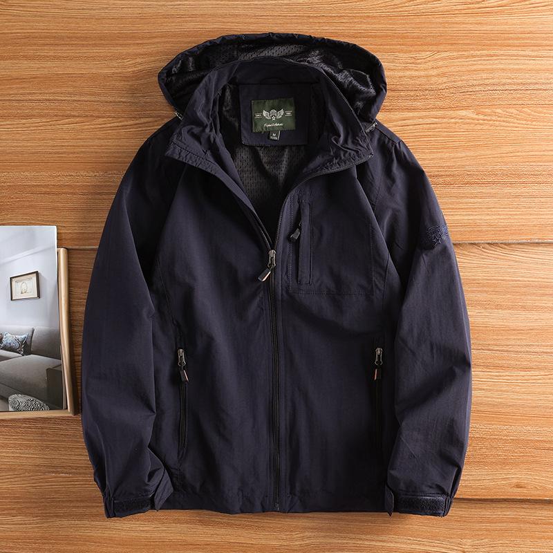 Men's Three-Proof Hooded Windbreaker: Spring/Autumn, Casual Loose Fit, Outdoor Ski Jacket