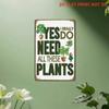 Metal Wall Art Plant Lover Gift Garden Decor Poster