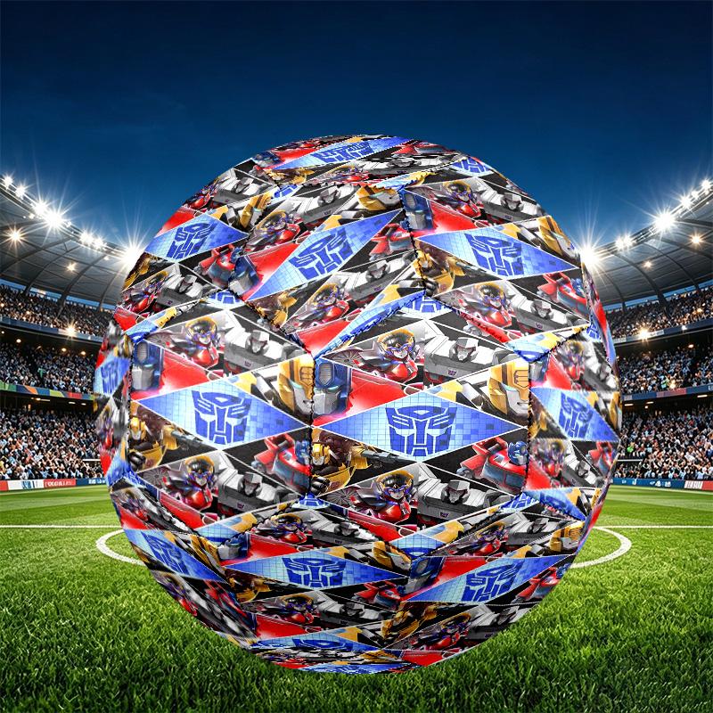 Transformers Print Size 5 Soccer Ball, PU Wear Resistant Football for Match Training and Daily Practice, Birthday Gift for Soccer Fans