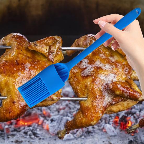 6Pcs Silicone Oil Brush Set Heat Resistant Basting Brushes for Cooking Baking Grilling BPA-Free Oil Applicator Pastry Brush