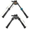 V8 Rifle Bipod 4.75''- 9" Foldable Adjustable Leg QD Picatinny Rail Mount