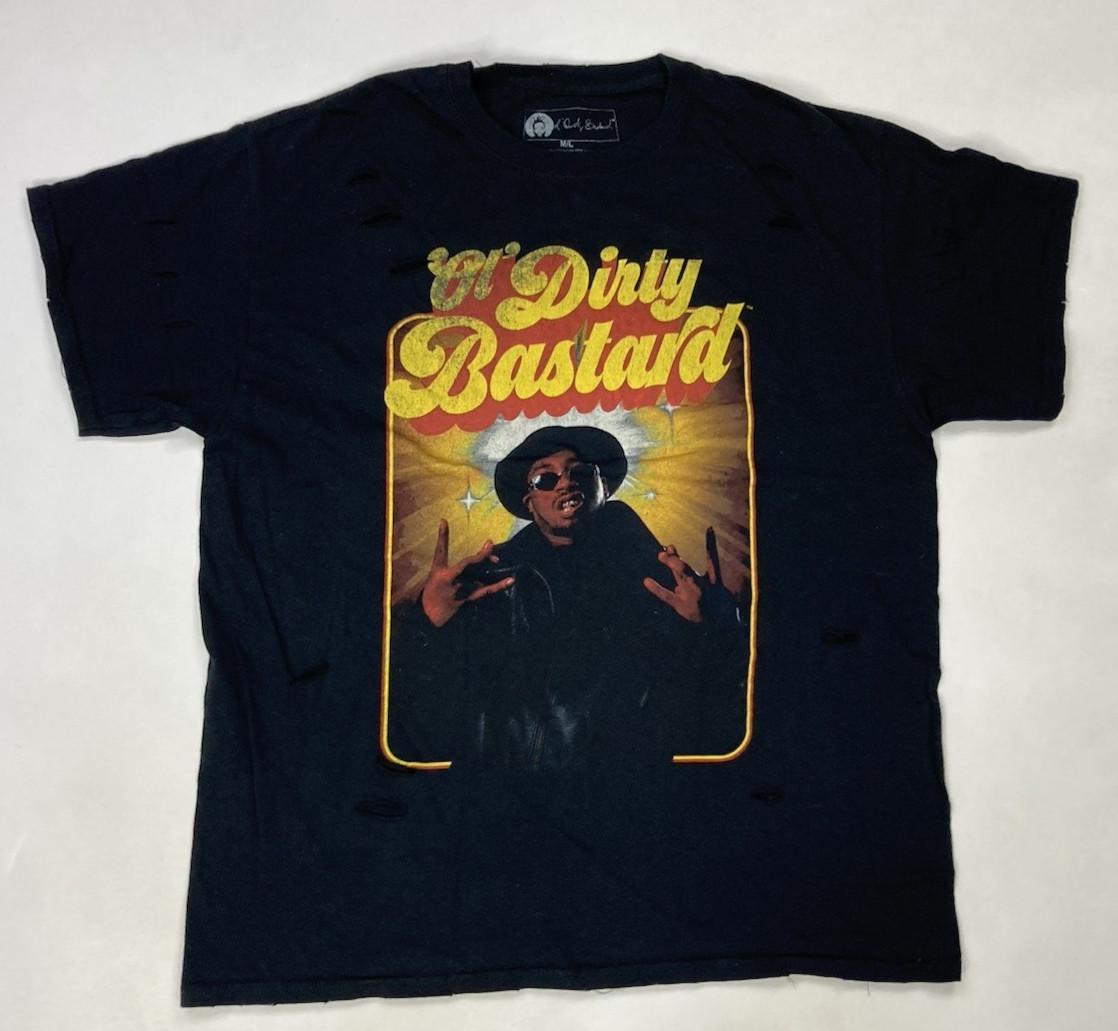 Ol  DIrty Bastard ODB Graphic T-shirt Men Large Black Distressed Music S