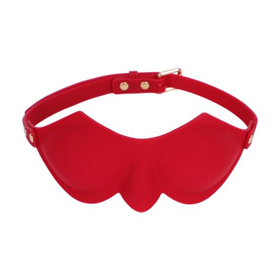 BDSM Silicone Blindfold with Adjustable Strap Light-Blocking Eye Mask for Sensory Play Intimate Games Soft Discreet Adult Toy for Couples' Roleplay
