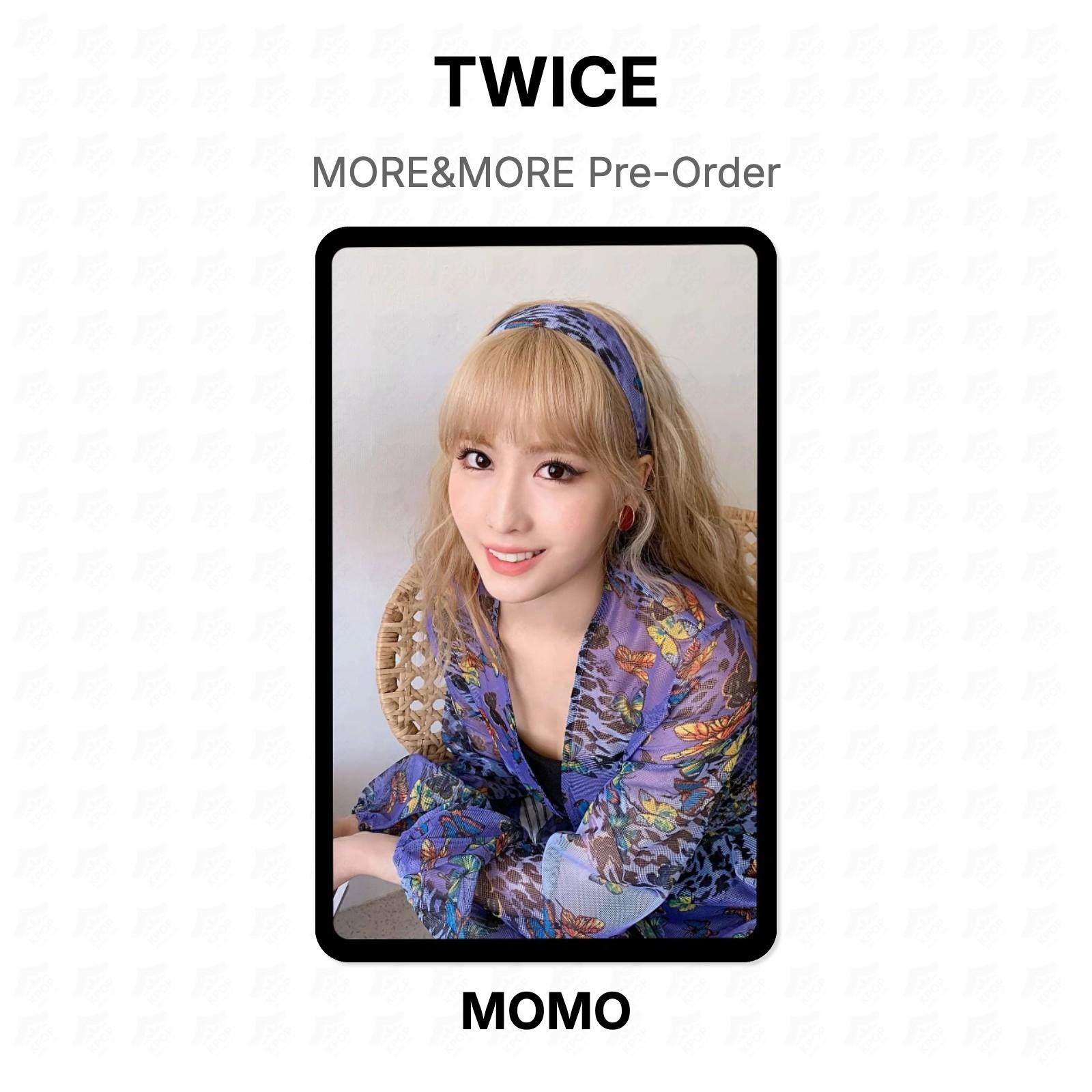 TWICE MORE&MORE Pre-Order Official Photocard MOMO 02