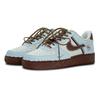 Nike Air Force 1 Kelorly Puppy Low top Skateboard Shoes Women's Blue Brown IM3378-122(Team293-)