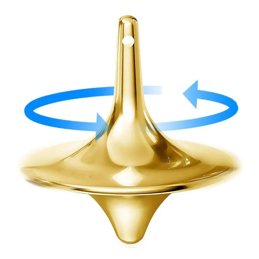 Metalen Gyro Zilveren Hand Draaitol Vingertoppen Kleine Cycloon Gyroscoop Anti Stress Fidget Speelgoed Voor Tieners Volwassenen Kerstcadeaus