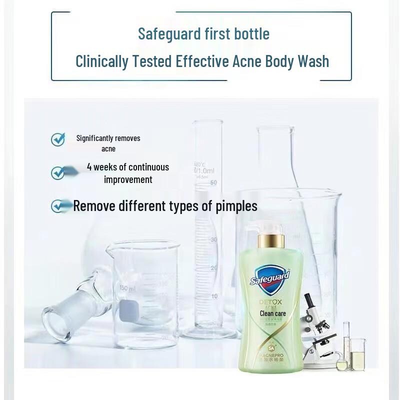 Safeguard Anti-Acne White Tea Cleansing Shower Gel