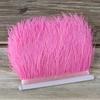 1 Meter Ostrich feather Trim Ribbon Dyed Various Long Ostrich Fringe 8-10CM feathers for crafts Dress/skirt Sewing Accessory