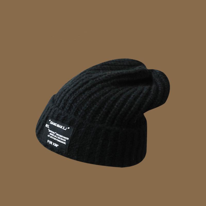 Big Face Can Wear Small Wool Hats for Men and Women, Big Head Circumference Warm Knitted Pullover Hats In Autumn and Winter, Couple Stacking Hats