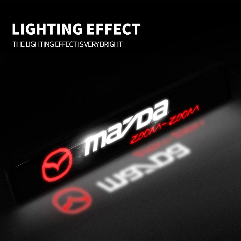 Auto LED Fronthauben-Kühlergrill Emblem Abzeichen Dekorative Leuchte für Mazda 3 CX3 CX4 CX5 CX7 CX8 CX9 CX30 RX7 Atenza Axela Zubehör