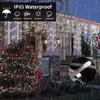 Solar Curtain Icicle Lights Outdoor Eaves Decoration Lights 8 Lighting Modes Wedding Christmas Party Garden Fairy Lights String