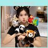 Raccoon Tiger Panda Parrot Plush Shoulder Simulation Toy Animal Gift Birthday