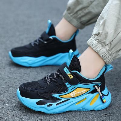 Children Sneakers for Boys Mesh Breathable Running Sports Shoes Kids Girls Flat Casual Shoes Optional Leather Big Size
