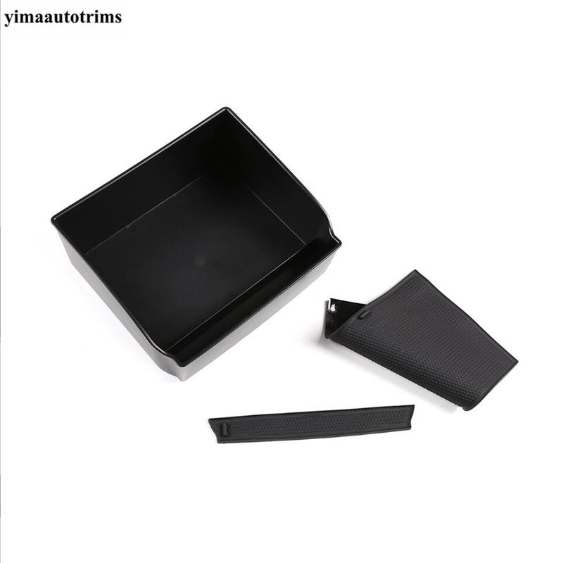 Central Control Armrest Storage Box Organizer Container Phone Holder Tray For Toyota Hilux 2015 - Auto Interior Accessories