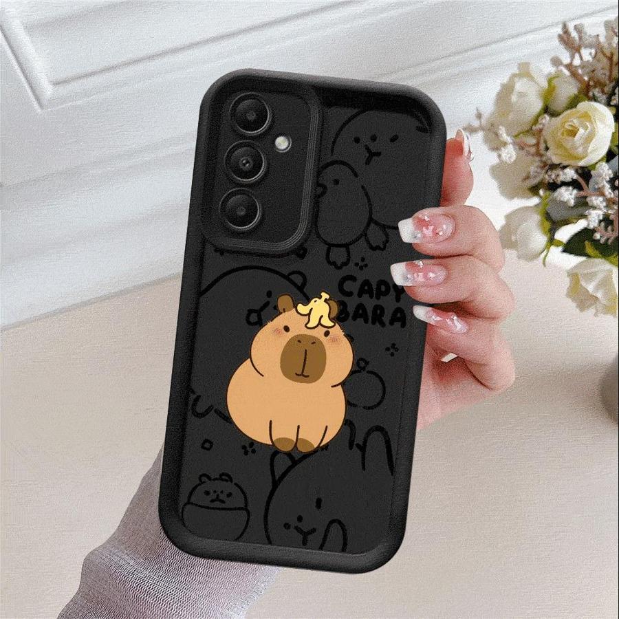 Capybara Cartoon Phone Case for Samsung Galaxy A14 A13 A15 A23 4G A34 A33 A53 A25 A24 A54 A73 A55 5G A11 Soft Cover