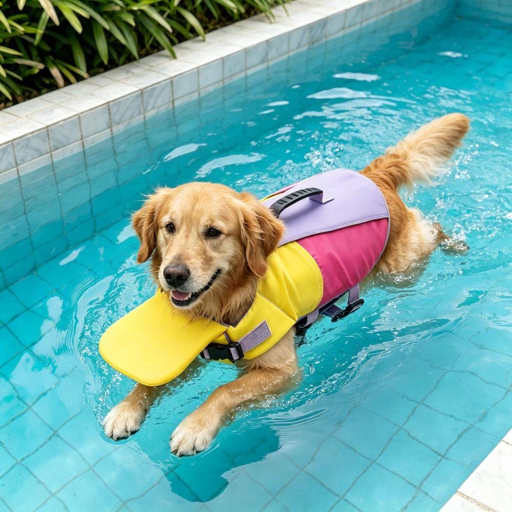 Breathable Dog Life Jacket Tear Resistant Dog Buoyancy Vest Dog Swimming Vest Outdoor Water