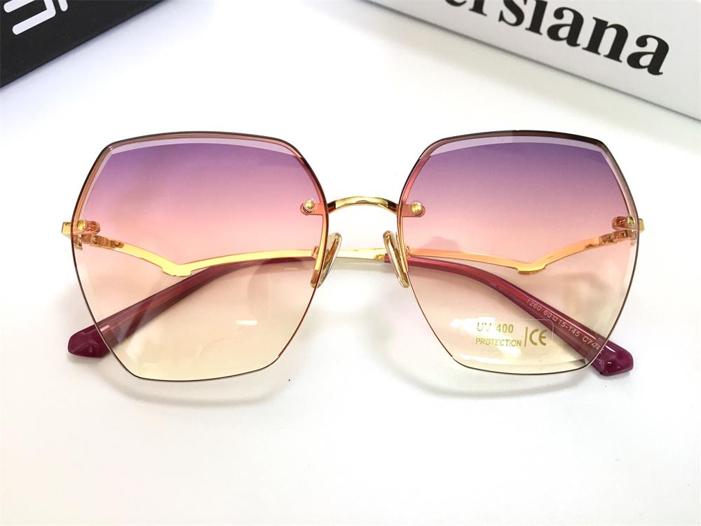 Extra Large Latest Brown Sunglasses Stylish Square Shaped Shades For Women Large Frame Retro Retro Gradient Sunglasses Female lunette