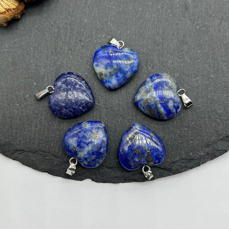 

Кулон в форме сердца 20 мм из натурального кристалла-самоцвета для DIY ожерелья