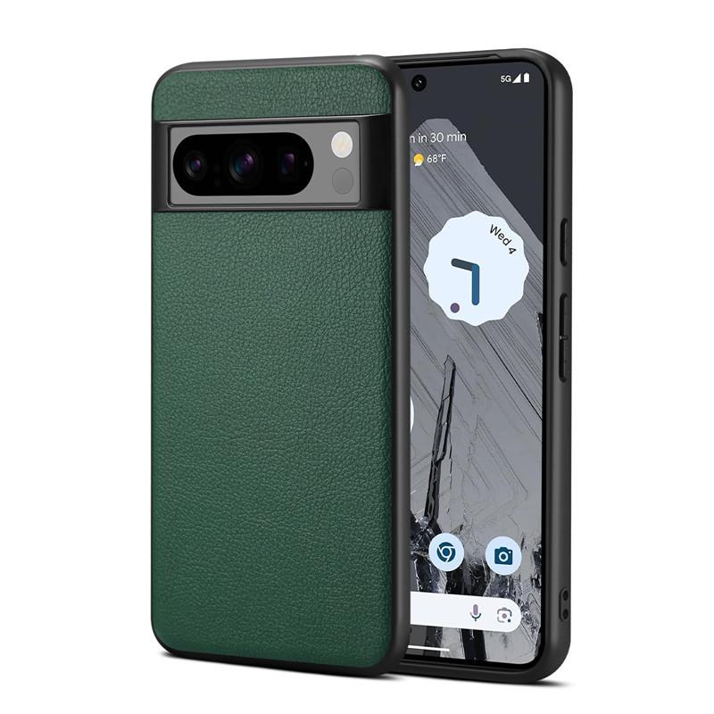 

EUCAGR Роскошный кожаный чехол для телефона Google Pixel 10 9 8 7 6 Pro Силиконовая мягкая противоударная задняя крышка для Google Pixel 8A 7A 6A Pixel 10 зелёный