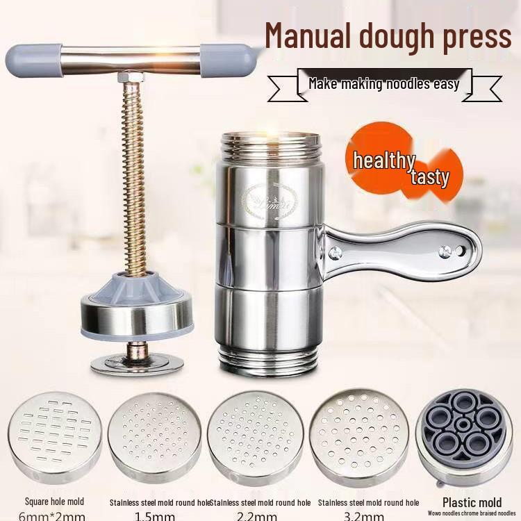 

Ручной миксер-стенд с ручным приводом и машина для прессования лапши/теста из нержавеющей стали со сменными формами