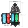 European Moroccan Style Wrought Iron Glass Candlestick Lamp Classic Lamp Creative Bar Lamp Home Candlestick Lamp Decorations